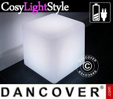 Julebelysning LED kube, 40x40cm, multifunktion, multifarvet
